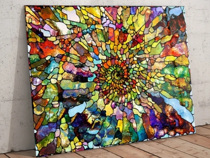 art design glass wall art