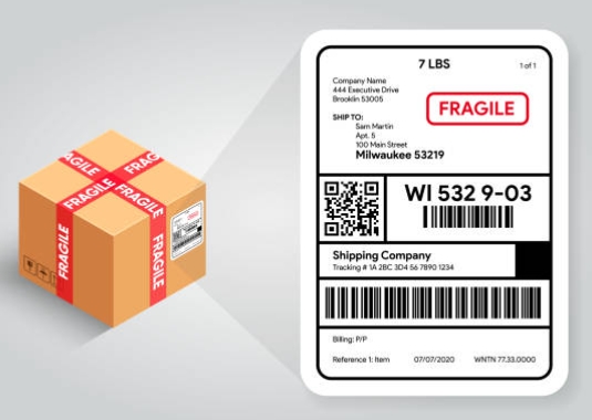 shipping label design