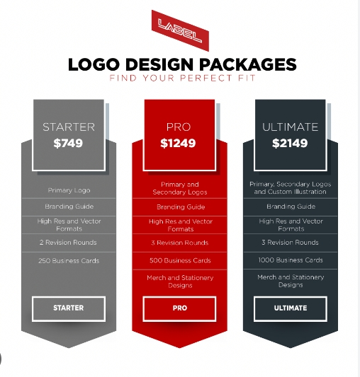 logo design pricing packages