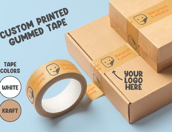 packaging tape with company logo