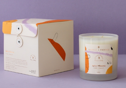 candle branding and packaging