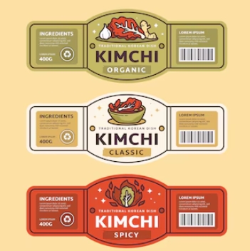 food packaging labels design