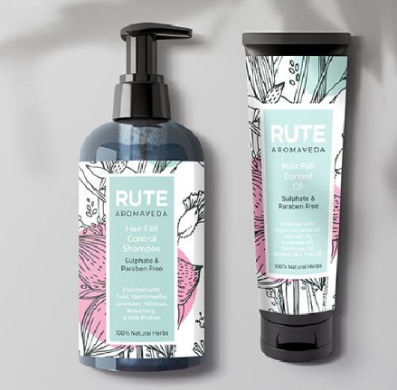 hair product packaging design