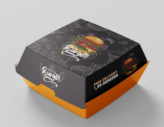 burger box packaging design